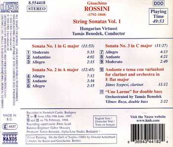 CD Gioacchino Rossini: String Sonatas Nos. 1, 2 And 3