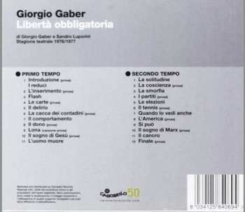 2CD Giorgio Gaber: Libertà Obbligatoria
