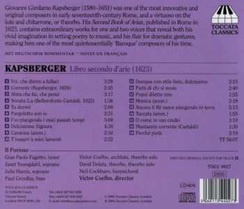 CD Giovanni Girolamo Kapsberger: Libro Secondo D'Arie - Songs Of Human And Divine Love (Rome, 1623)