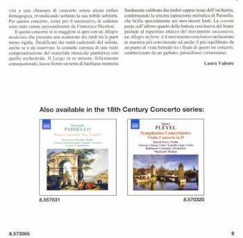 CD Giovanni Paisiello: Piano Concertos Nos. 1, 3 And 5