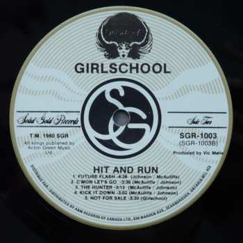 LP Girlschool: Hit And Run CLR