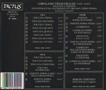 3CD Girolamo Frescobaldi: Toccate E Partite D'Intavolatura Di Cimbalo Et Organo. Libro Primo