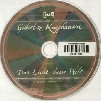 CD Gisbert Zu Knyphausen: Das Licht Dieser Welt