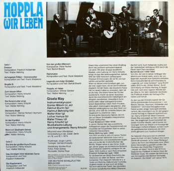 LP Gisela May: Hoppla Wir Leben