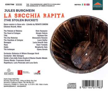 CD Orchestra Sinfonica Di Milano Giuseppe Verdi: La Secchia Rapita (The Stolen Bucket)