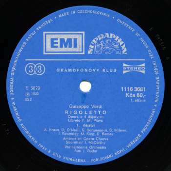 3LP/Box Set Giuseppe Verdi: Rigoletto (3xLP + BOX + BOOKLET)