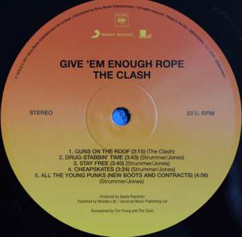 LP The Clash: Give 'Em Enough Rope