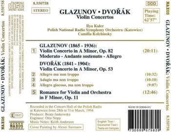 CD Antonín Dvořák: Violin Concertos