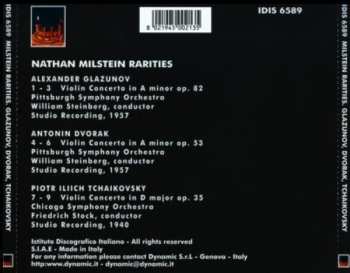 CD Antonín Dvořák: Nathan Milstein Rarities 