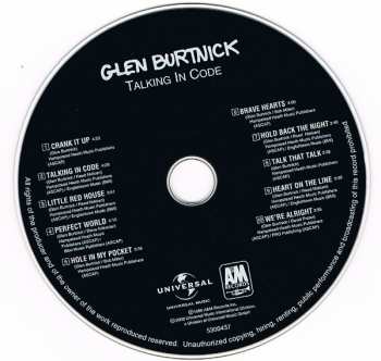 CD Glen Burtnick: Talking In Code
