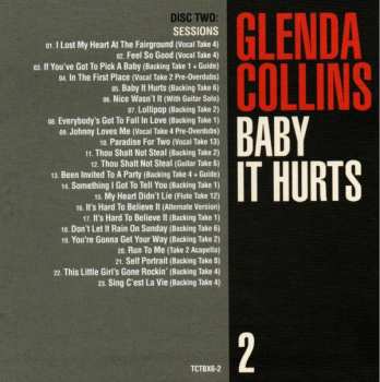 3CD/Box Set Glenda Collins: Baby It Hurts (The Holloway Road Sessions 1963-1966 Singles, Sessions, Outtakes, Demos And More)