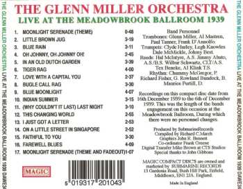 CD Glenn Miller And His Orchestra: Live At The Meadowbrook Ballroom 1939