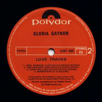 LP Gloria Gaynor: Love Tracks