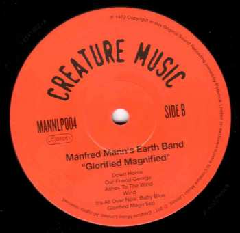 LP Manfred Mann's Earth Band: Glorified Magnified