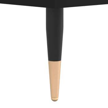 Audiotechnika Goka Skříňka s přihrádkou na LP desky a audiotechniku - pozlacené nohy Černá (831693)