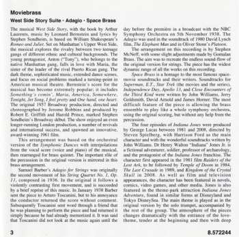 CD Gomalan Brass Quintet: Moviebrass (West Side Story Suite • Adagio • Space Brass)
