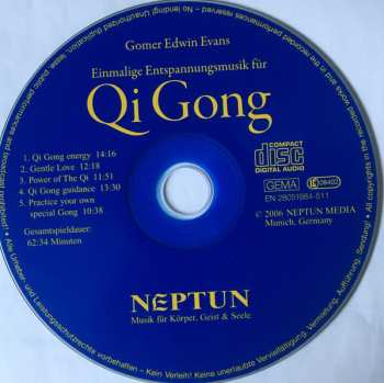 CD Gomer Edwin Evans: Einmalige Entspannungsmusik Für Qi Gong