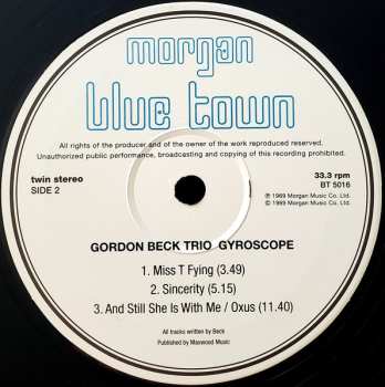 LP Gordon Beck Trio: Gyroscope