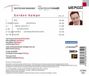 CD Gordon Kampe: Gassenhauer