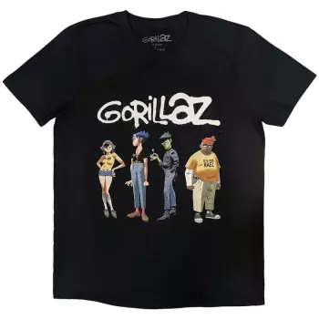 Tričko Spray Logo Gorillaz Group