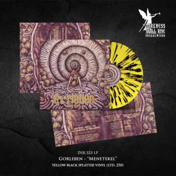 LP Gorleben: Menetekel (yellow / Black Splatter Vinyl)