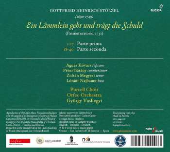CD Purcell Choir Budapest: Ein Lämmlein Geht Und Trägt Die Schuld (Passion Oratorio, 1731)