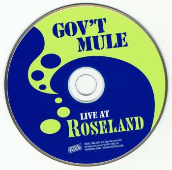 CD Gov't Mule: Live At Roseland Ballroom