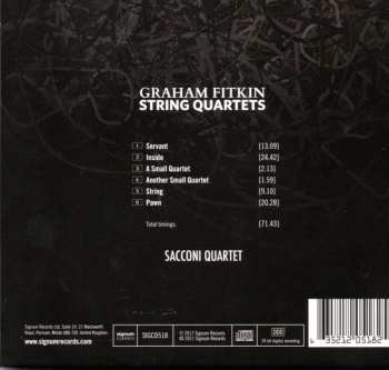 CD The Sacconi Quartet: String Quartets