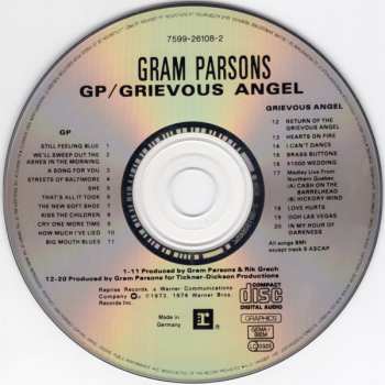 CD Gram Parsons: GP / Grievous Angel