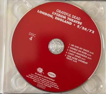 4CD The Grateful Dead: Lyceum Theatre London • England 5/26/72