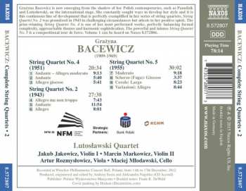 CD Grażyna Bacewicz: Complete String Quartets • 2