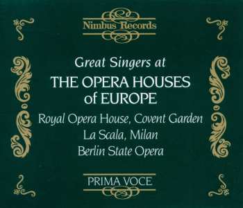 Album Great Singers: Opera Houses Of Europe / Various: Great Singers: Opera Houses Of Europe