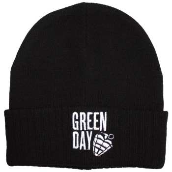 Merch Green Day: Green Day Unisex Beanie Hat: Stacked Logo & Grenade