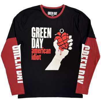 Merch Green Day: Layered Long Sleeve Tričko American Idiot