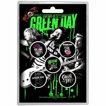 Merch Green Day: Súprava Odznakov Revolution