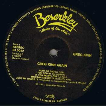 LP Greg Kihn: Greg Kihn Again