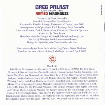 CD Greg Palast: Live From The Armed Madhouse