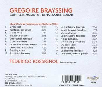 CD Federico Rossignoli: Complete Music For Renaissance Guitar