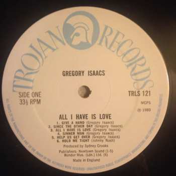 LP Gregory Isaacs: All I Have Is Love