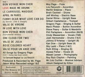 CD Gregory Page: Love Made Me Drunk