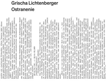 Grischa Lichtenberger: Ostranenie