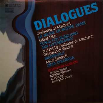 Album Guillaume de Machaut: Dialogues