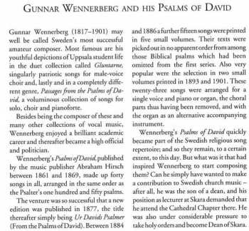 CD Malmö Kammarkör: Ur Davids Psalmer = A Selection From The Psalms Of David
