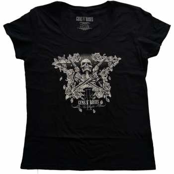 Merch Guns N' Roses: Dámske Tričko Skeleton Guns 