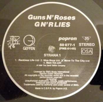 LP Guns N' Roses: G N' R Lies