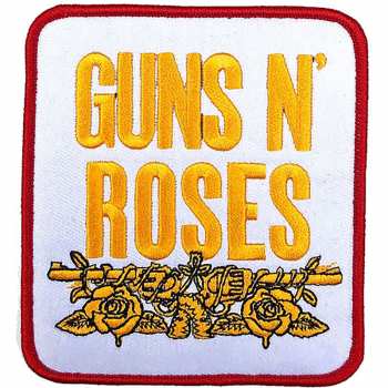Merch Guns N' Roses: Nášivka Stacked White