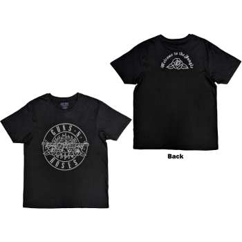 Merch Guns N' Roses: Guns N' Roses Unisex T-shirt: Classic Bullet Mono (back Print) (small) S
