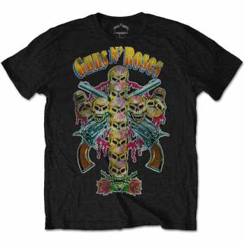 Merch Guns N' Roses: Tričko Skull Cross 80s 