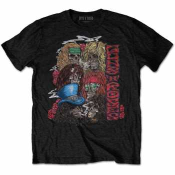Merch Guns N' Roses: Tričko Stacked Skulls 