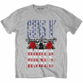 Merch Guns N' Roses: Tričko Us Flag In Logo Guns N' Roses 